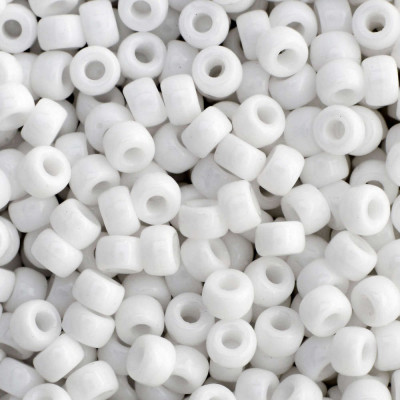 Matubo™ Round 8/0 Czech Seed Beads Chalk 03000 | White Glass Beads