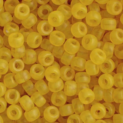 Matubo™ Round 8/0 Czech Seed Beads Opal Amber Matte 84110