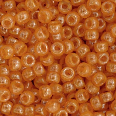 Matubo Round 8/0 Opal Dark Amber White Luster 81250 | Glass Beads