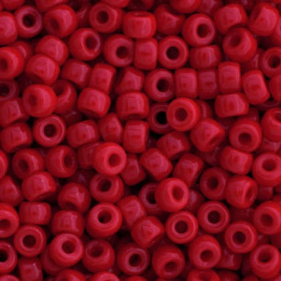 Matubo 8/0 Opaque Coral Red 93200 Czech Glass Seed Beads