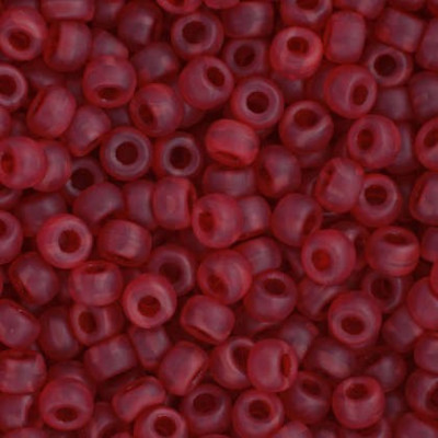 Matubo Round 8/0 Seed Beads Opal Red Matte 91250/84110 | Glass Beads