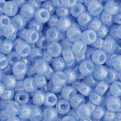 Matubo™ Round 8/0 Opal Blue White Luster 31010/14400 | Czech Beads