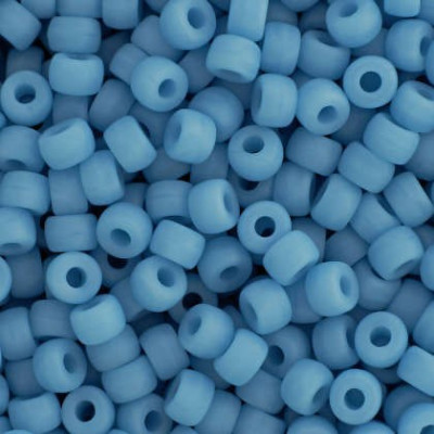 Matubo 8/0 Turquoise Blue Mat Glass Beads 63030 | Czech Seed Beads