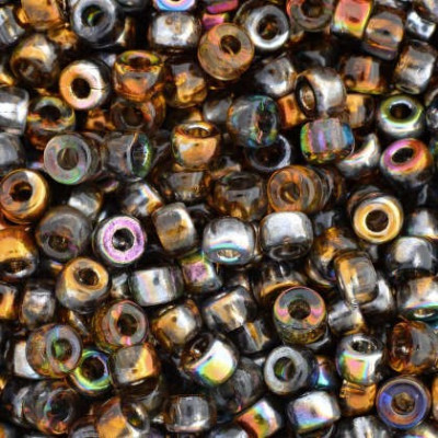 Matubo™ Round 8/0 Magic Orange Grey 00030/95300 | Czech Beads