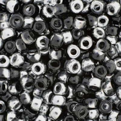 Matubo™ Round 8/0 Jet Labrador 23980/27001 | Czech Seed Beads