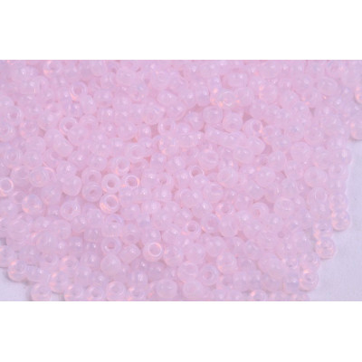 Matubo Round 8/0 Czech Glass Seed Beads Opal Pink 71200