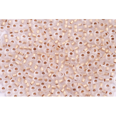 Matubo™ Round 8/0 Crystal Matte Bronze Lined 85106 | Czech Beads