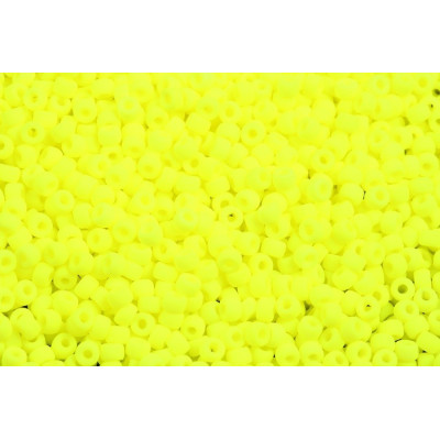 Matubo™ Round 8/0 Czech Seed Beads Alabaster Yellow Neon 25121