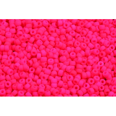 Matubo Round 8/0 Pink Neon Seed Beads 25123 | Czech Glass