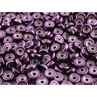 Matubo Wheel 6mm Metalust Purple 02010/24202 | Czech Glass Beads