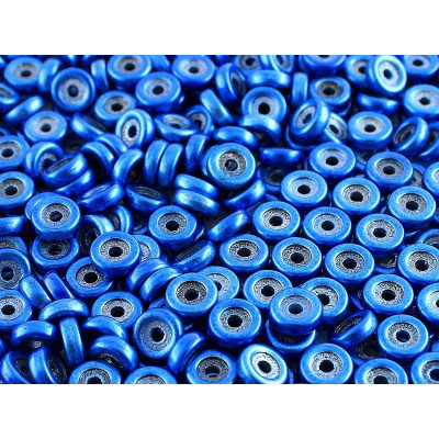 Matubo Wheel 6mm Metalust Crown Blue 02010/24203 | Czech Glass Beads