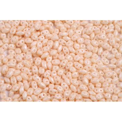 Matubo MiniDuo 2x4mm Chalk Orange Luster 03000/14413 | Czech Beads