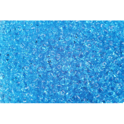 Matubo MiniDuo Aquamarine 60020 | 2x4mm Czech Glass Beads