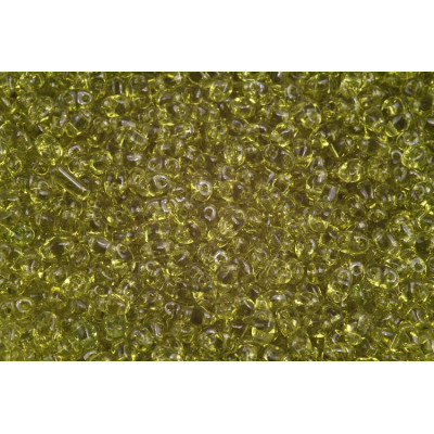 Matubo MiniDuo 2x4mm Olivine 50230 | Czech Two-Hole Glass Beads