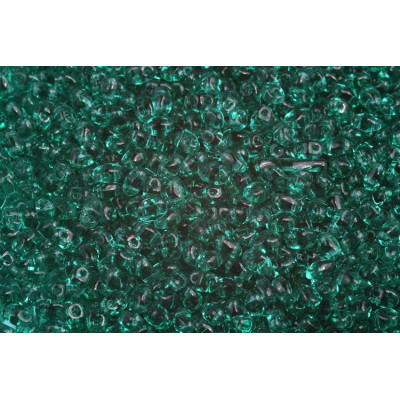 Matubo MiniDuo Emerald Green 50720 | 2x4mm Czech Glass Beads