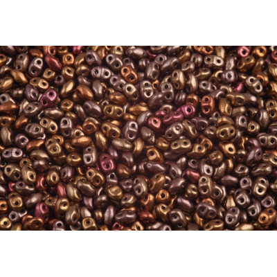 Matubo™ MiniDuo Crystal Gold Rainbow 00030/01610 | 2x4mm Beads