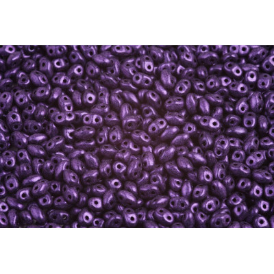 Matubo MiniDuo 2x4mm Metallic Suede Purple 79021 | Czech Beads