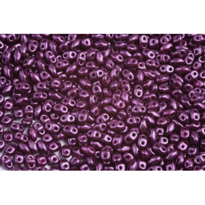 Matubo MiniDuo Beads Pastel Bordeaux 02010/25032 2x4mm | Czech Glass