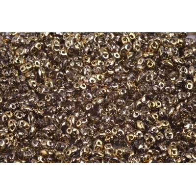 Matubo MiniDuo 2x4mm Crystal Amber 00030/26441 | Vetro Ceco