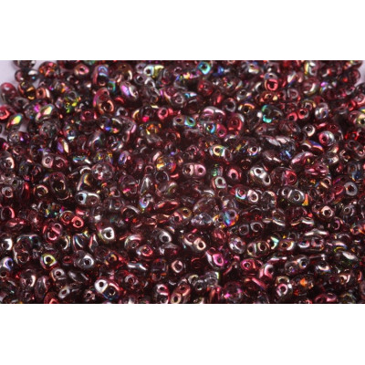 Matubo MiniDuo Magic Red Brown 00030/95200 | 2x4mm Czech Beads
