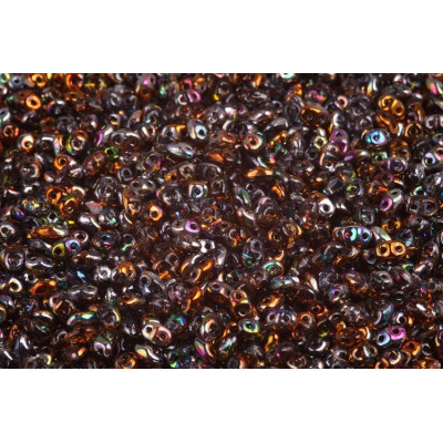 Matubo MiniDuo 2x4mm Magic Orange Grey 00030/95300 | Czech Beads