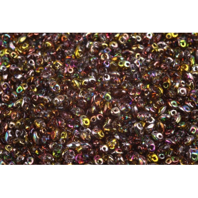 Matubo MiniDuo 2x4mm Magic Yellow Brown 00030/95400 | Czech Beads