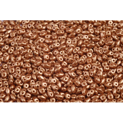 Matubo MiniDuo Pastel Amber Beads 2x4mm 02010/25003 | Czech Glass