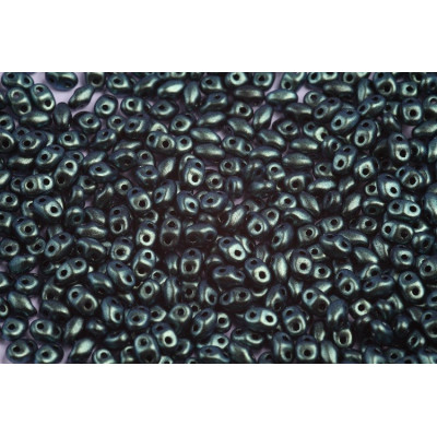 Matubo MiniDuo Metallic Suede Turquoise 23980/94104 | 2x4mm Beads