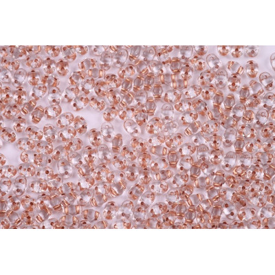 Matubo MiniDuo 2x4mm Crystal Copper Lined | Cuentas Checas