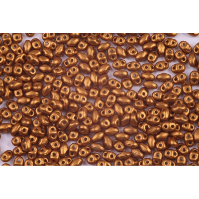 Matubo MiniDuo 2x4mm Bronze Gold 03000/01740 | Czech Glass Beads