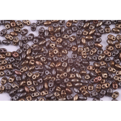 Matubo MiniDuo 2x4mm Zinc Iris 03000/01670 | Czech Glass Beads