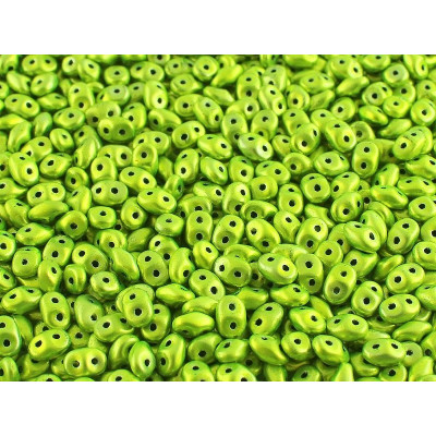 Matubo MiniDuo 2x4mm Electric Green 24210 | Czech Glass Beads