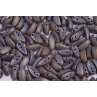 Preciosa Chilli Beads 4x11mm Matte Brown Iris 21115 | Czech Glass