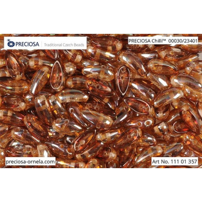 Preciosa Chilli Beads 4x11mm Copper Venus 00030/23401 | Czech Glass