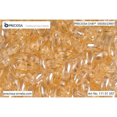 Preciosa Chilli 4x11mm Crystal Blond Flare 00030/23901 | Czech Beads