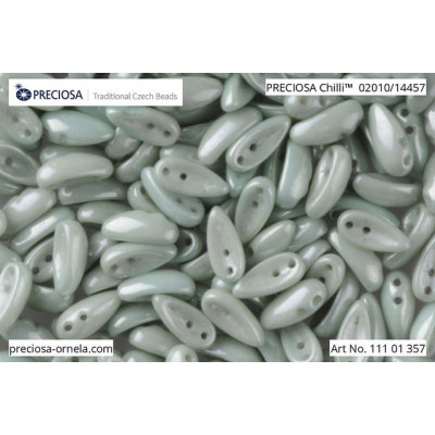 Preciosa Chilli Beads 4x11mm Green Luster 02010/14457 | Czech Glass