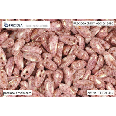 Preciosa Chilli Beads 4x11mm Violet Terracotta 15496 | Czech Glass