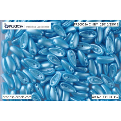 Preciosa Chilli Beads 4x11mm Turquoise Pearl 02010/25019 | 20 pcs