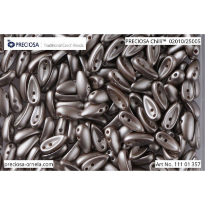 Preciosa Chilli Beads 4x11mm Pearl Taupe 25005 | Czech Glass