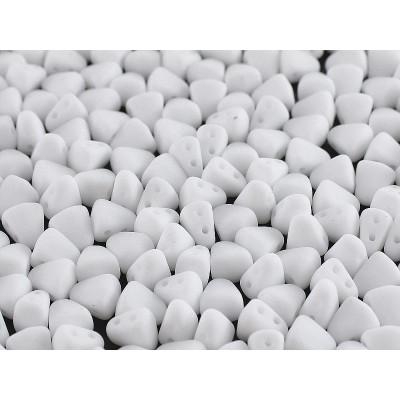 Matubo Nib-Bit 6x5mm Chalk Mat 03000/84110 | Czech Glass Beads