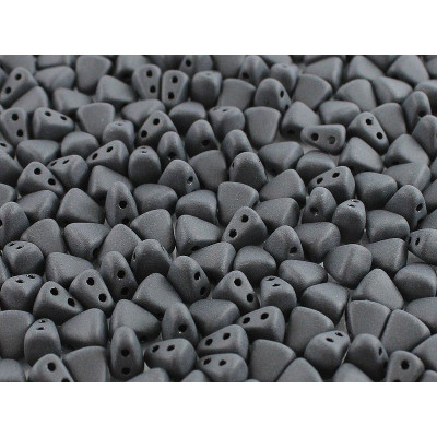 Matubo Nib-Bit Beads 6x5mm Jet Mat 23980/84110 | Czech Glass