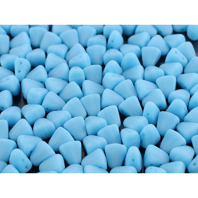 Matubo™ Nib-Bit Czech Glass Beads Turquoise Blue Mat 63030/84110