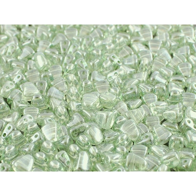 Matubo Nib-Bit 6x5mm Crystal Green Luster 00030/14457 | Czech Beads