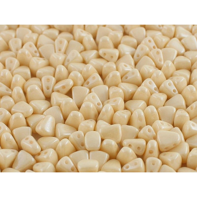 Matubo™ Nib-Bit 6x5mm Chalk Orange Luster 03000/14413 | Czech Beads