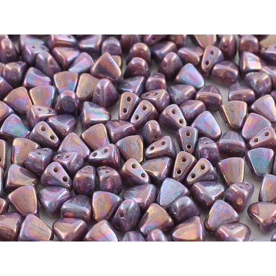 Matubo Nib-Bit Beads 6x5mm Opaque Violet Nebula 23020/15001