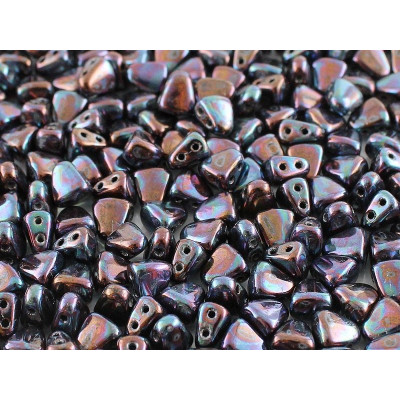 Matubo Nib-Bit Beads Jet Nebula 23980/15001 | 6x5mm Czech Glass