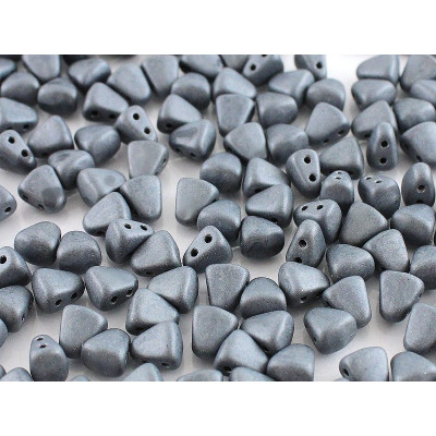 Matubo Nib-Bit 6x5mm Jet Hematite Matte 23980/84400 | Czech Beads