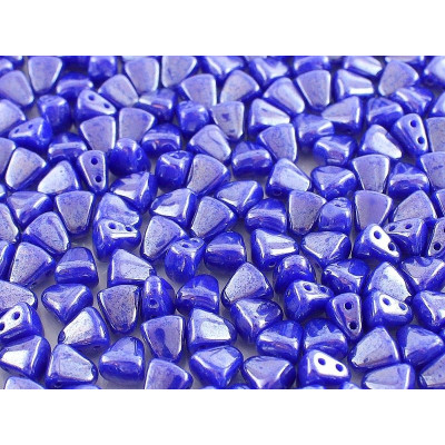 Matubo™ Nib-Bit Beads 6x5mm Opaque Blue White Luster 33050/14400