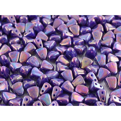Matubo Nib-Bit 6x5mm Opaque Violet Nebula 33050/15001 | Czech Beads