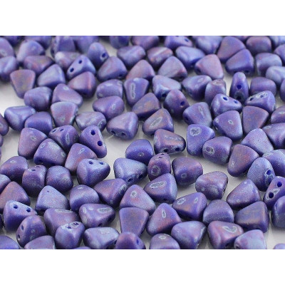 Matubo Nib-Bit Beads 6x5mm Blue Nebula Mat 33050/85001 | 2-Hole